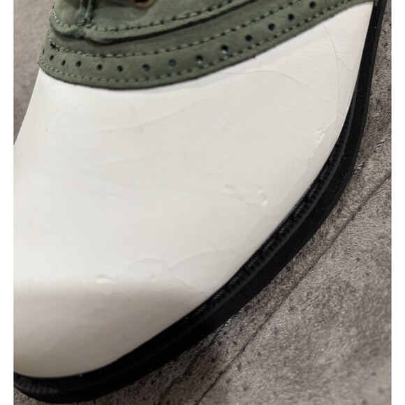 Etonic Stabilites Softspikes Green White Golf Shoe Women 7.5 Leather Upper - Picture 12 of 16